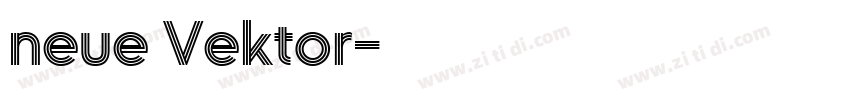 neue Vektor字体转换